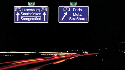 Autobahn in Saarbrücken