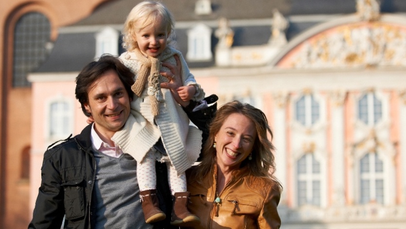 Palastgarten mit Familie, Trier