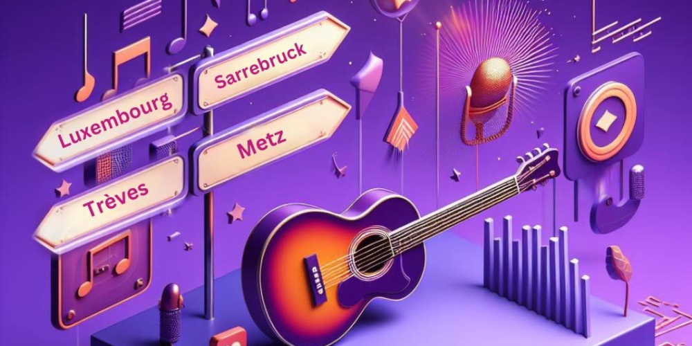 Plakat Metz en Musik Vorstellung QuattroPole Städte
