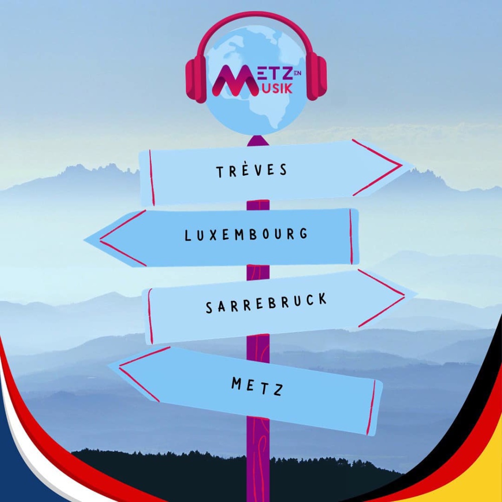 Plakat Metz en Musik Vorstellung QuattroPole Städte