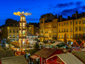 Weihnachtsmarkt auf der Place St. Louis in Metz