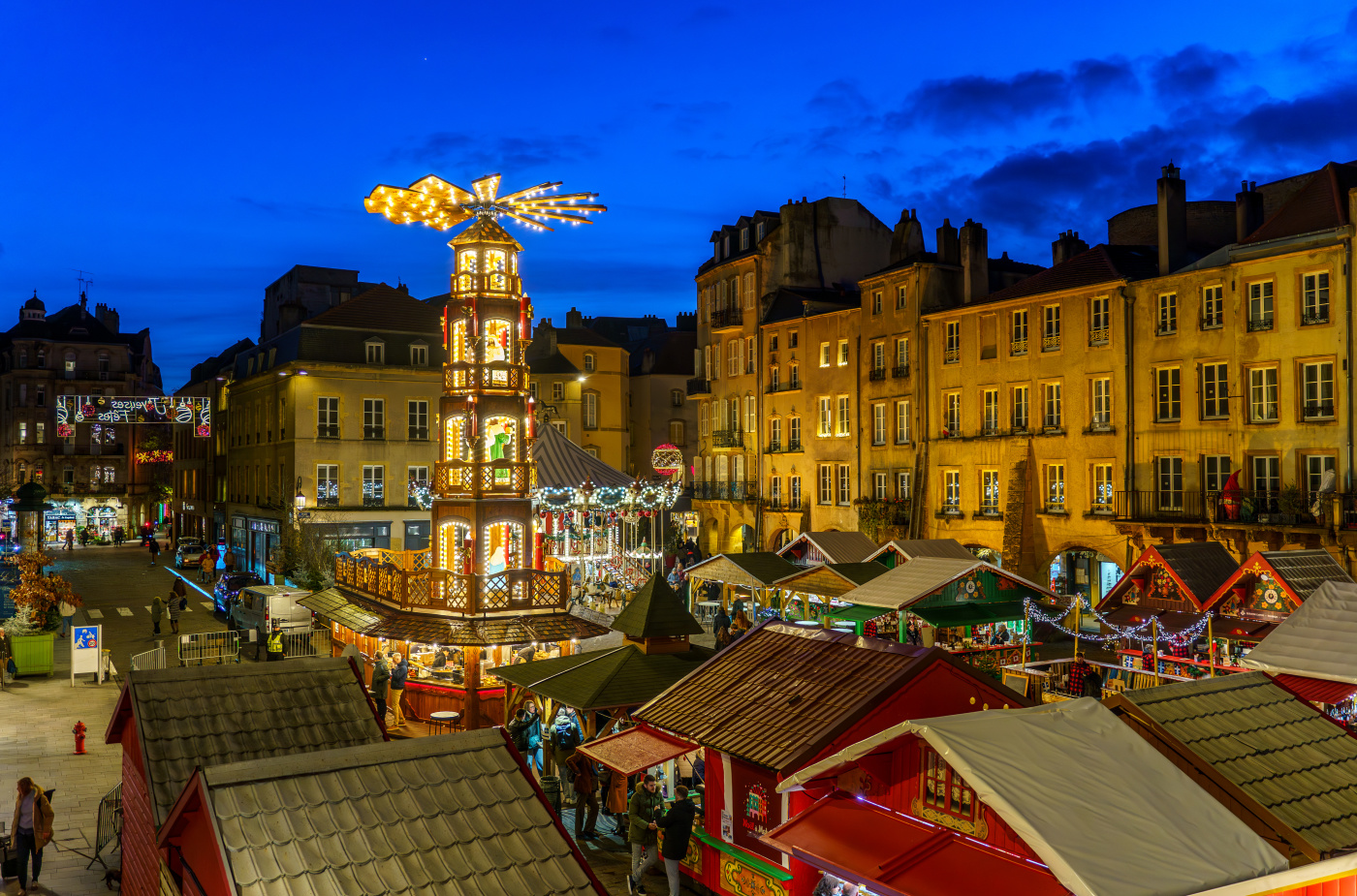 Le marché de Noël à la Place St. Louis à Metz